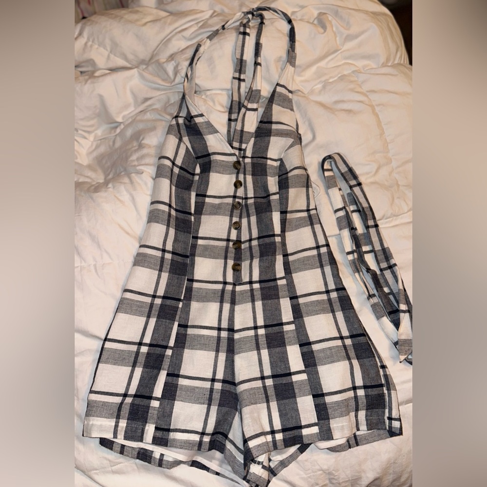 romper flannel dress